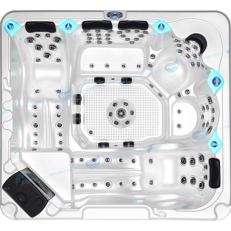 欧式6人豪华花园按摩浴缸|户外按摩浴缸 - JOYEE 