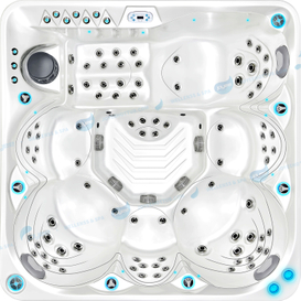 休闲花园浴缸外可容纳 6 人 |户外水疗浴缸 - JOYEE