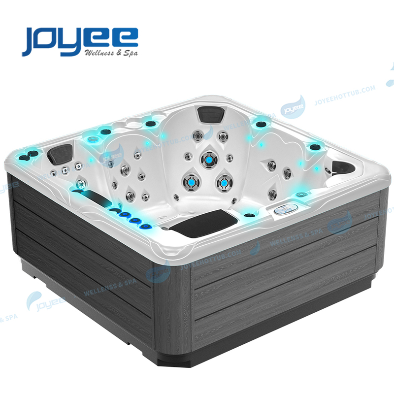 6人别墅花园户外水疗池酒店多人泡池