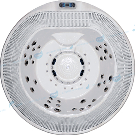 酒店会所别墅花园圆形水疗溢水泡池花园热水浴缸 - JOYEE