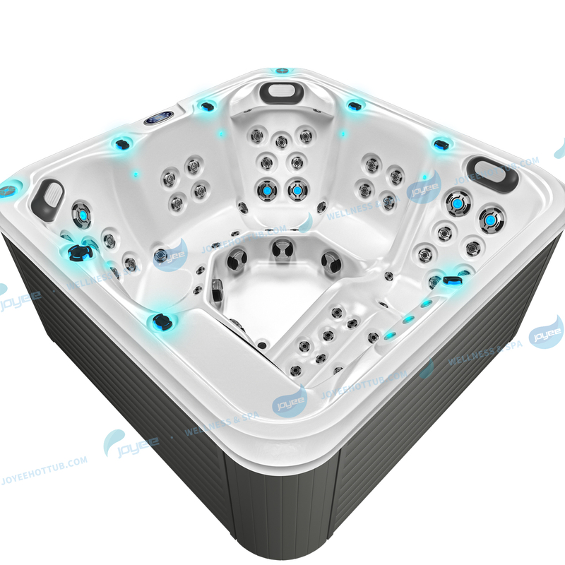 佛山厂家直销6人酒店民宿亚克力水疗按摩浴缸|户外按摩浴缸 - JOYEE